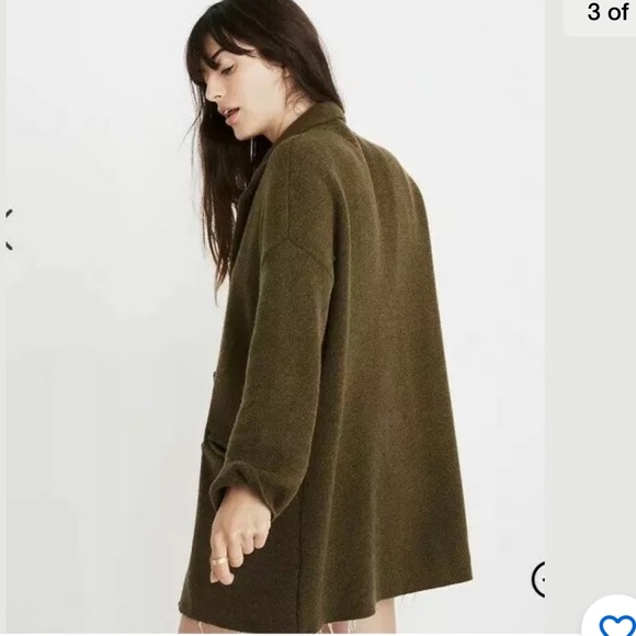 🎈last price Madewell merino blazer sweater/coat - Picture 3 of 8